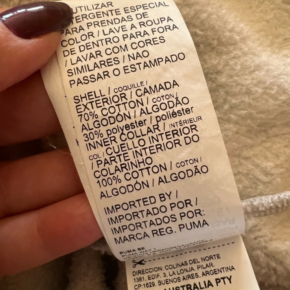 Puma High Neck Pullover Sweater/ Fleece Cotton Blend - Picture 13 of 14